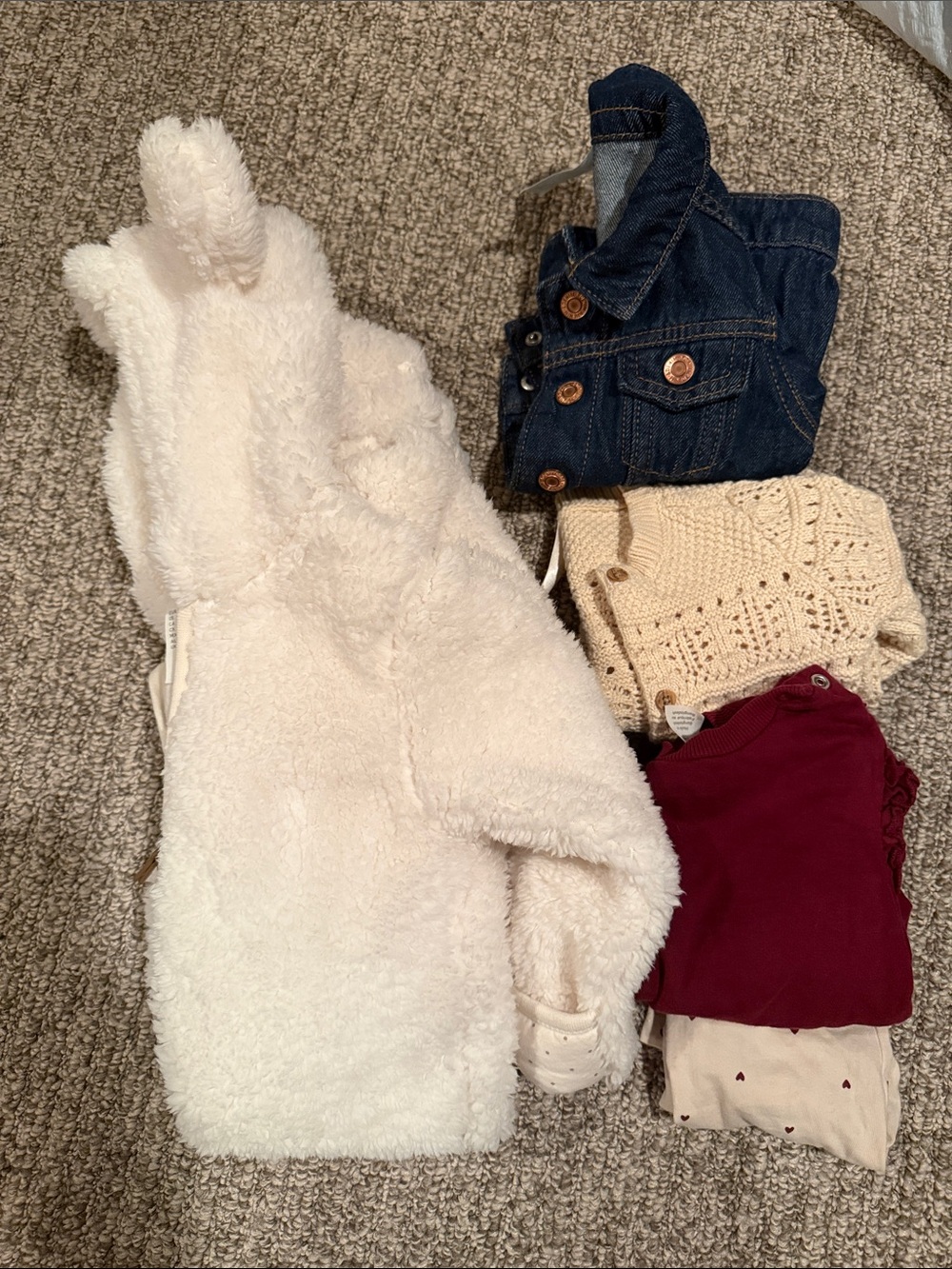 H&M and Baby B’gosh clothes